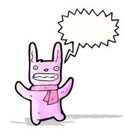cartoon pink rabbit N20