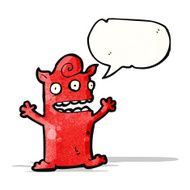 cartoon little monster N23