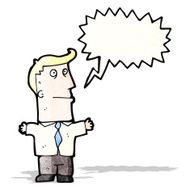 cartoon shouting office man N4
