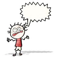 cartoon stressed doodle boy