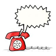 ringing telephone cartoon