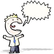 shouting man cartoon N4
