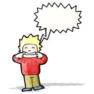 cartoon boy pulling face N2