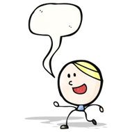 cartoon running boy N3