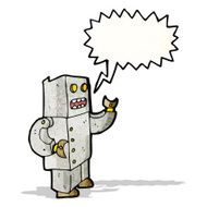 talking robot cartoon