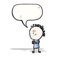 grumpy woman cartoon