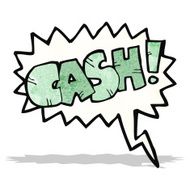 cartoon shout for cash