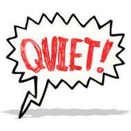 shout for quiet cartoon
