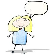 child's drawing of a happy girl N5