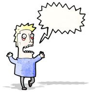 terrified man cartoon N4