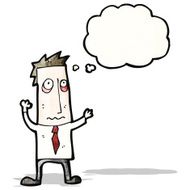 cartoon tired businessman N3