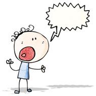 shouting man cartoon N6