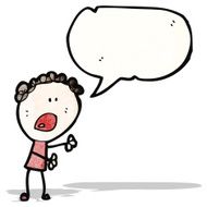 cartoon woman explaining