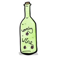 lovely wine cartoon N2