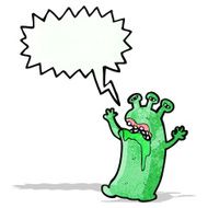 cartoon alien monster N14