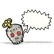 scary robot head cartoon N3