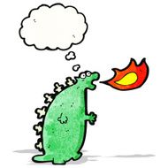 fire breathing monster cartoon N4