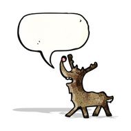 cartoon talking reindeer