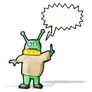 cartoon alien spaceman N3