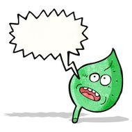 cartoon stressed out leaf character