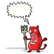 shouting little devil cartoon N2