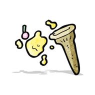 cartoon spilled ice cream