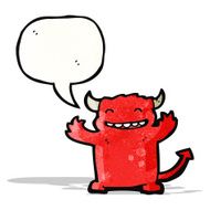 happy little devil cartoon