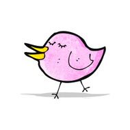 funny little bird cartoon