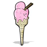large ice cream cartoon