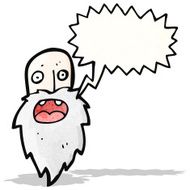 cartoon old man shouting