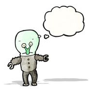 cartoon space alien N48