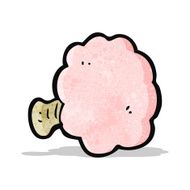 cartoon powder puff