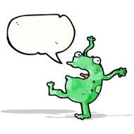 dancing frog cartoon character