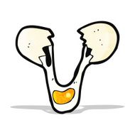 Cracked Egg Cartoon N5