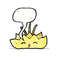 cartoon lotus flower character N3