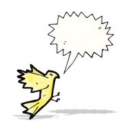 flying bird cartoon
