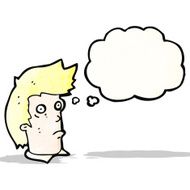 cartoon staring man N11