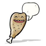 chicken leg cartoon