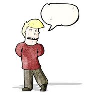 shy man cartoon