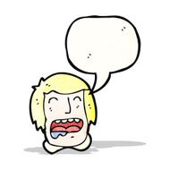 drooling cartoon man