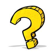 Cartoon Question Mark N29