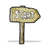 start symbol cartoon