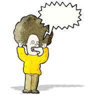 cartoon terrified man N34