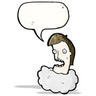 talking head in cloud cartoon N2