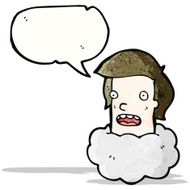 talking head in cloud cartoon N3