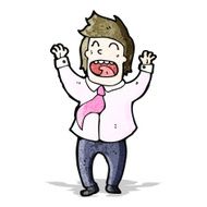happy businessman cartoon
