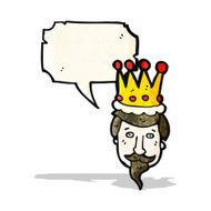 kings head cartoon