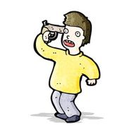 cartoon man with gun to head N4