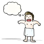 cartoon man in towel N8