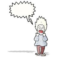 cartoon terrified man N36